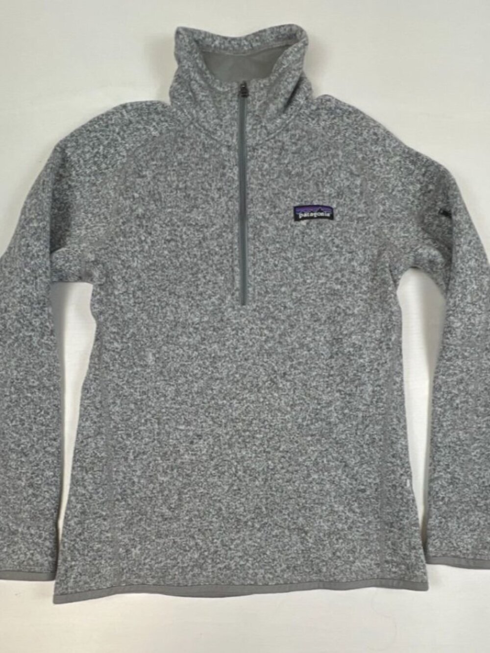 Patagonia Women's XS Better Sweater 1/4 Zip Fleece Jacket Gray Heather Pullover